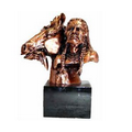 Indian Chief and Horse Copper Bust - 6.5" W x 11.5" H